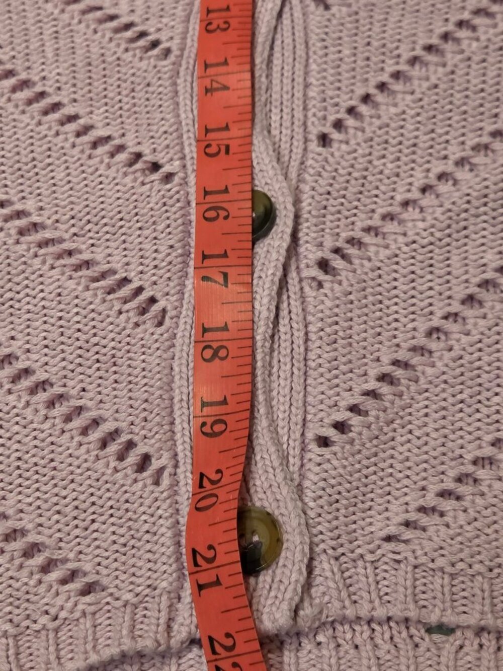 Pink Crochet Cardigan XL - Picture 6 of 7